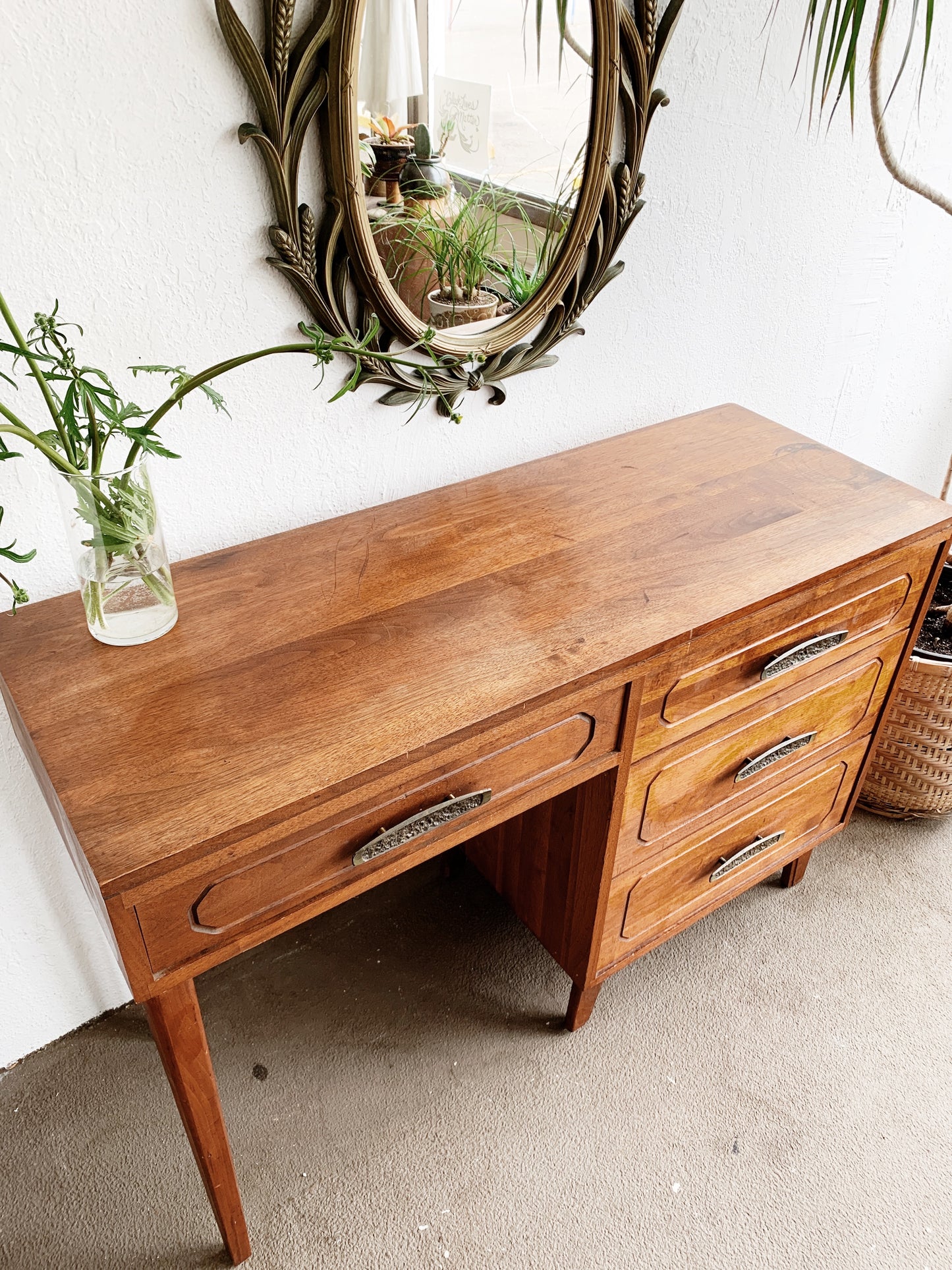 Mid Century Wood Desk