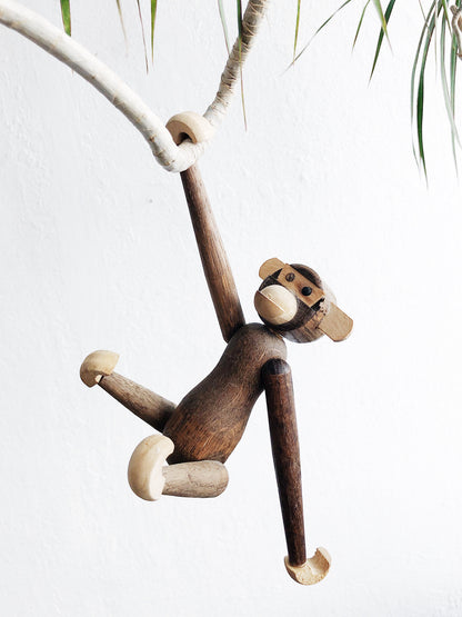 Mid Century Wood Monkey