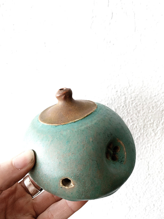Handmade Ceramic Pipe/ Incense Holder / Sculpture