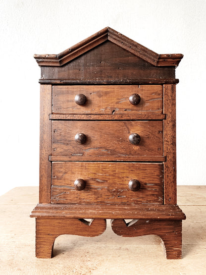 Antique Wood Jewelry Chest