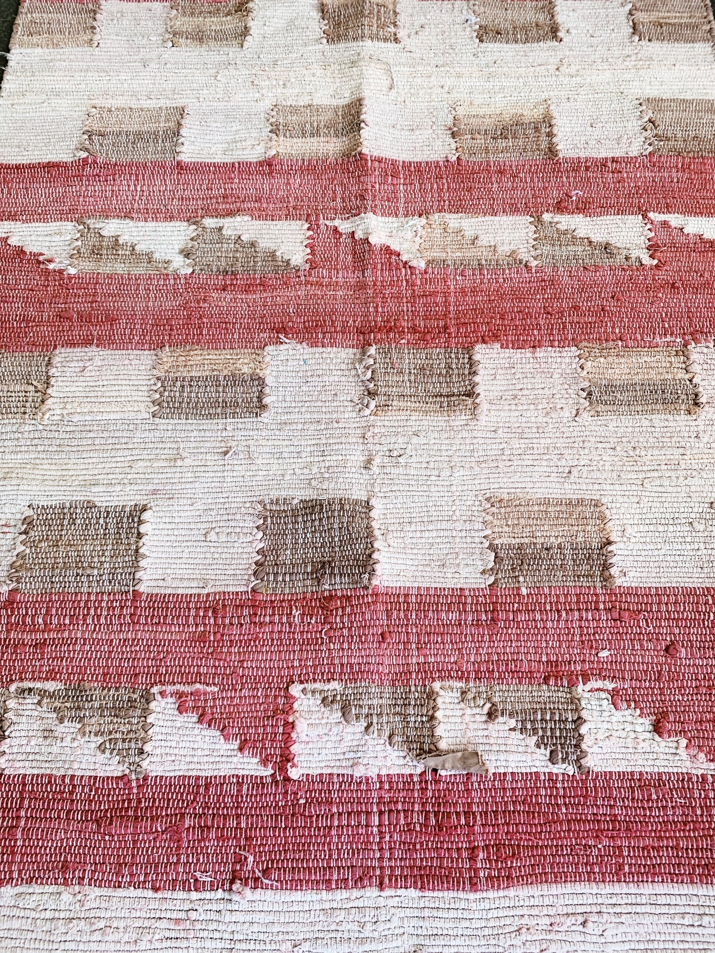 Vintage Cotton Rag Rug
