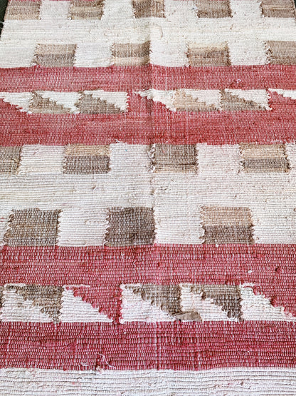 Vintage Cotton Rag Rug