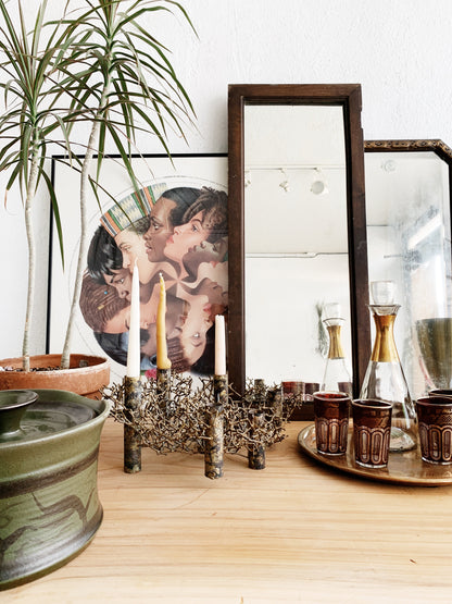 Mid Century Brutalist Candelabra