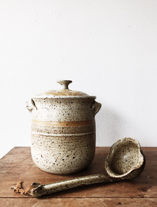 Vintage Ceramic Tureen and Ladle