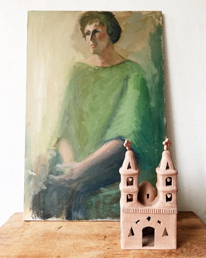 Vintage Terra Cotta Mission Style  Church