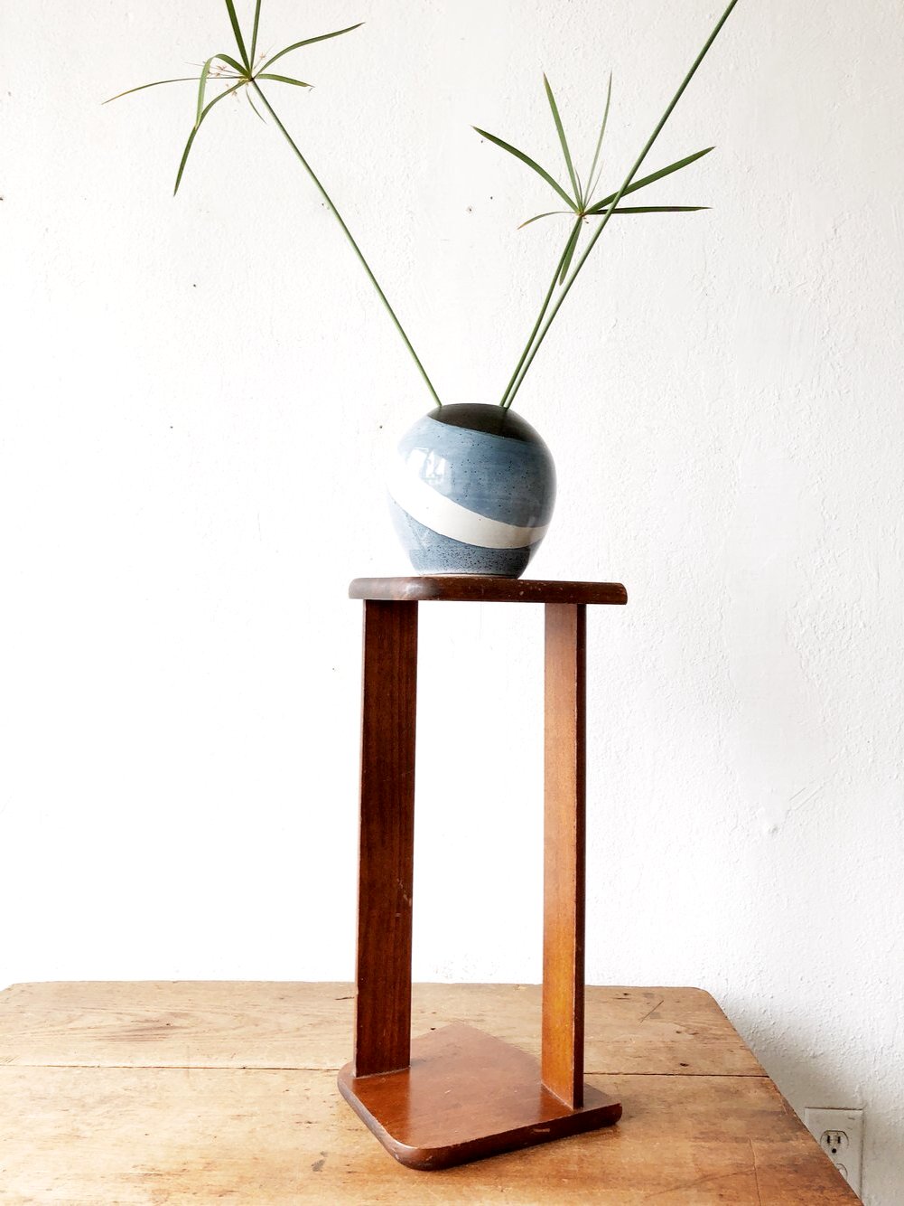 Vintage Wood Book Rack