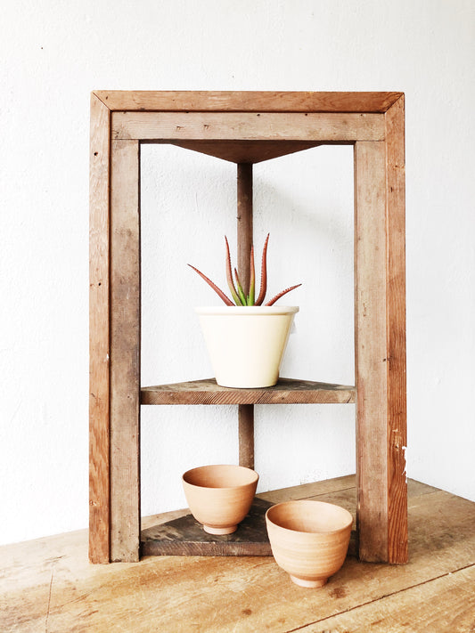 Vintage Rustic Corner Shelf