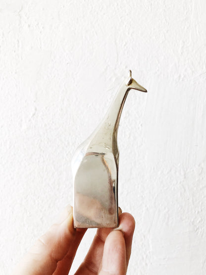 Vintage Dansk Modernist Siverplate Giraffe