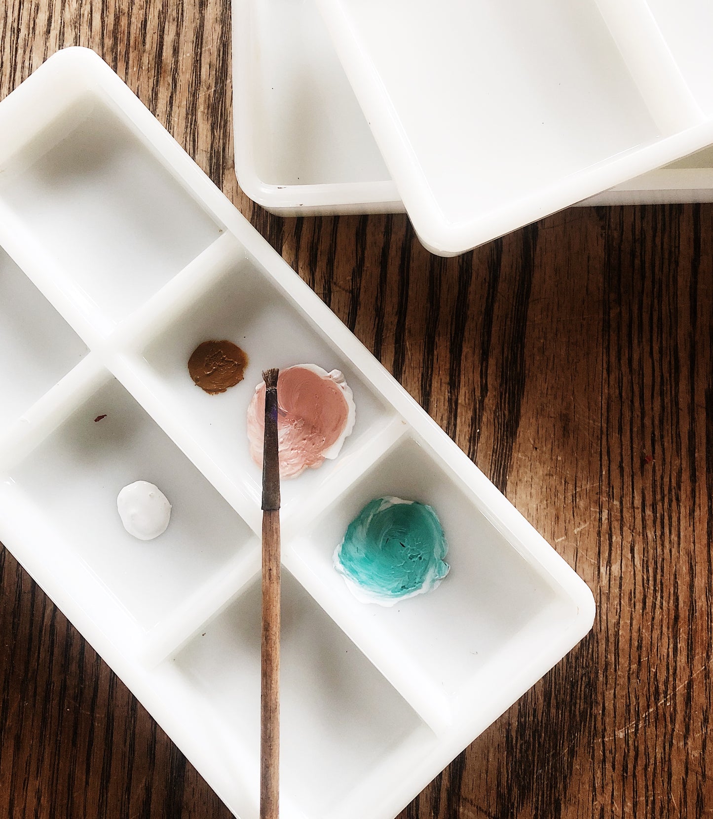 Vintage Milk Glass Tray