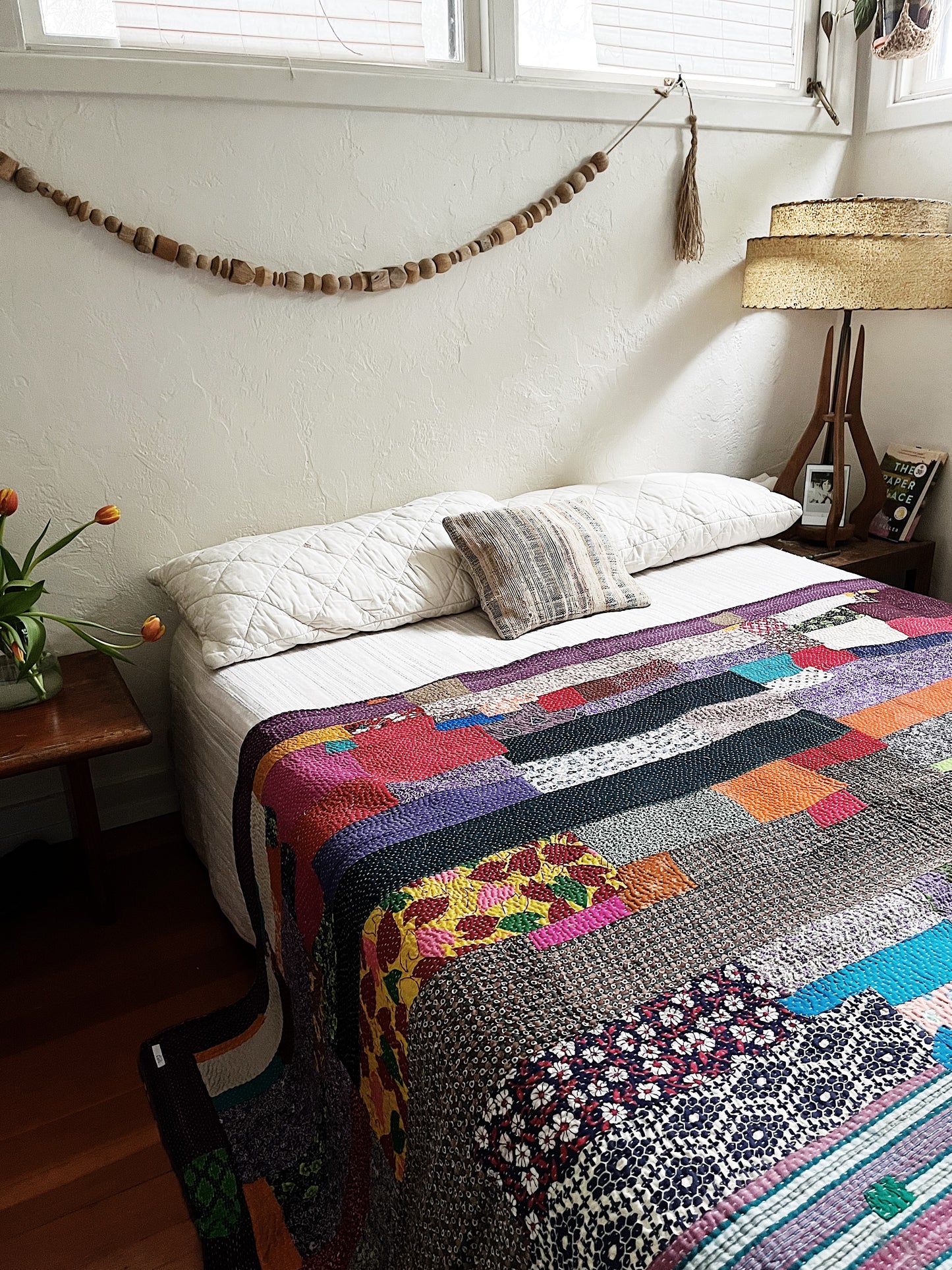 Handmade Cotton Kantha Quilt