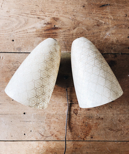 Vintage Mid Century Double Bullet Lamp