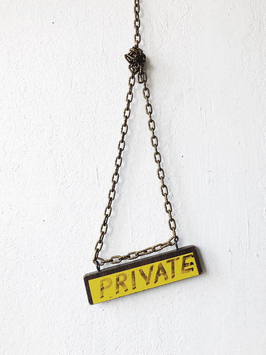 Vintage Private Sign