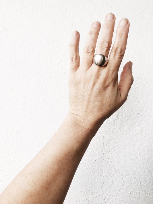 Vintage Sterling Dome Ring