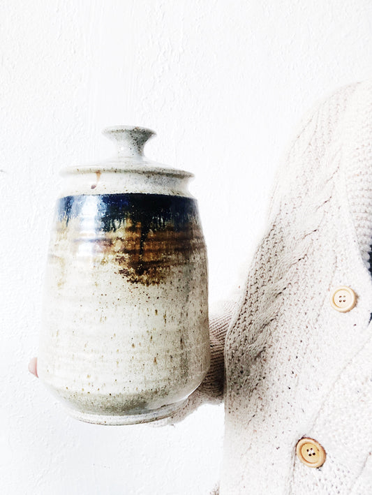 Vintage Lidded Ceramic Canister
