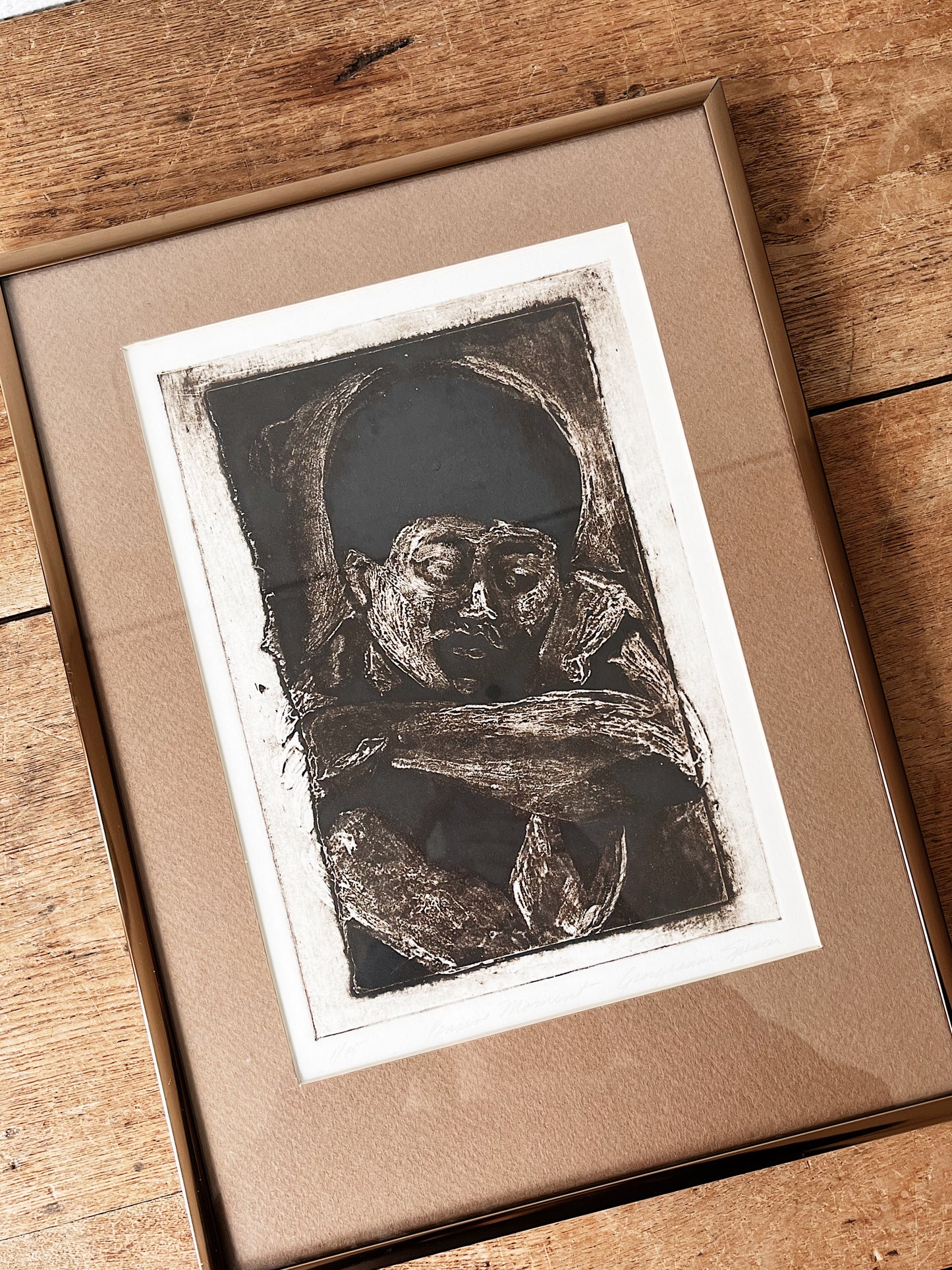 Vintage Giorgianna Spencer Collograph