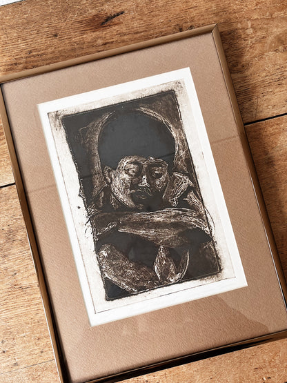 Vintage Giorgianna Spencer Collograph