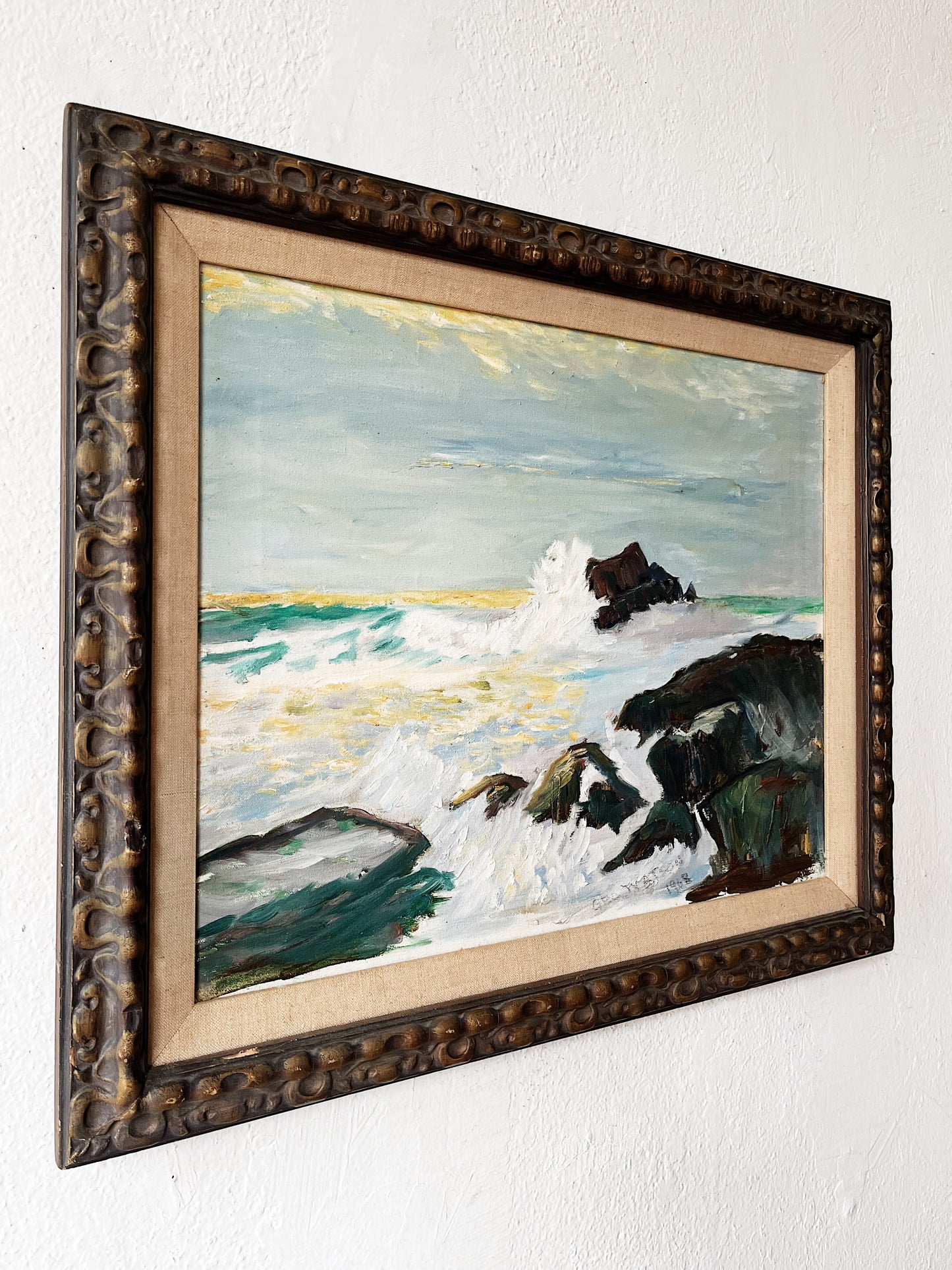 Vintage Seascape Painting