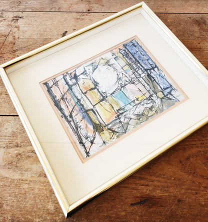 Vintage Original Abstract Painting
