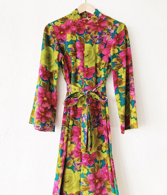 Vintage Velvet Floral Jumpsuit