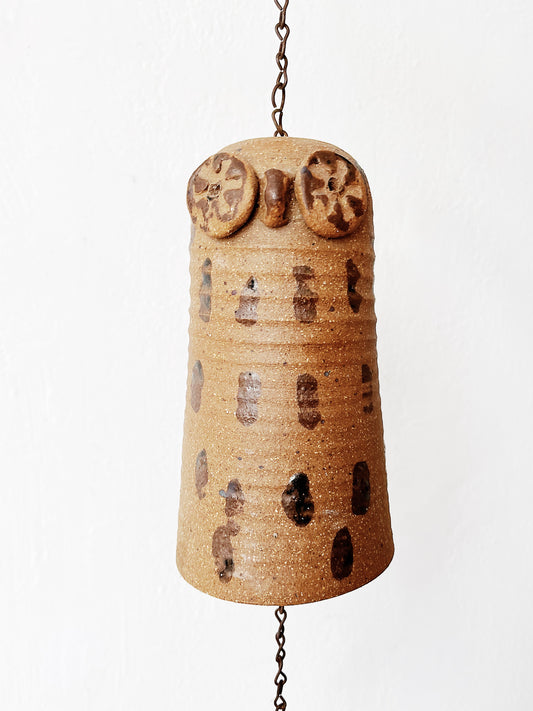 Handmade Folk Owl Windchime