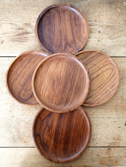 Vintage Wood Plates