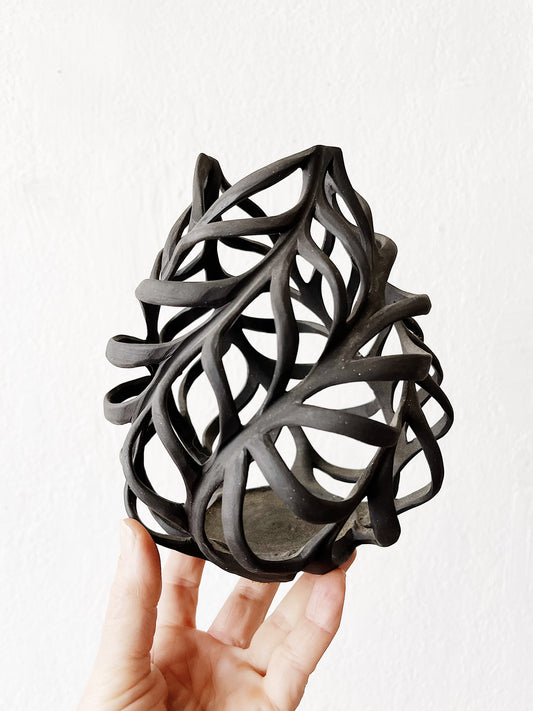 Hand Built Ceramic Luminary