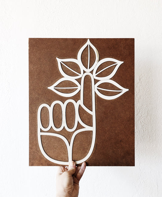 Fiberboard Plant Sign