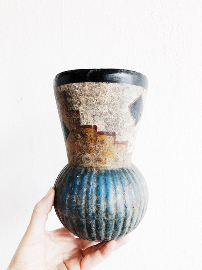 Vintage Mexican Clay Vase