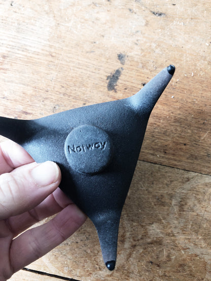 Vintage Scandinavian Wood or Brutalist Candle Holder