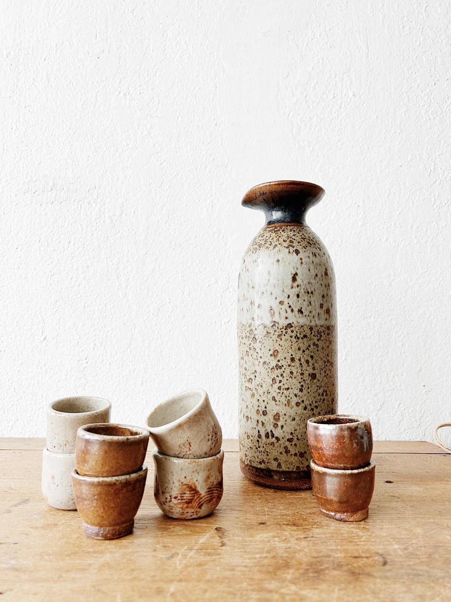 Vintage Stoneware Sake Set