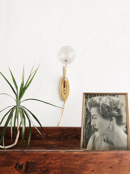 Mid Century Bakelite Deco Sconce