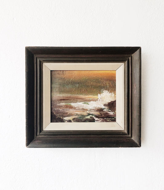 Vintage California Coast Oil Painting
