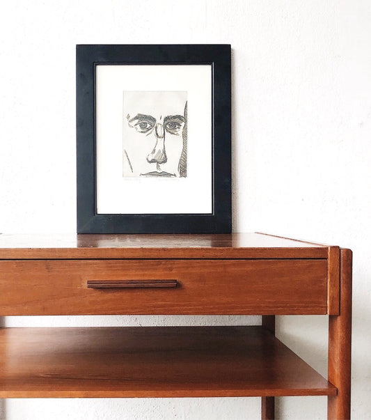 Vintage Danish Teak Rolling Cart