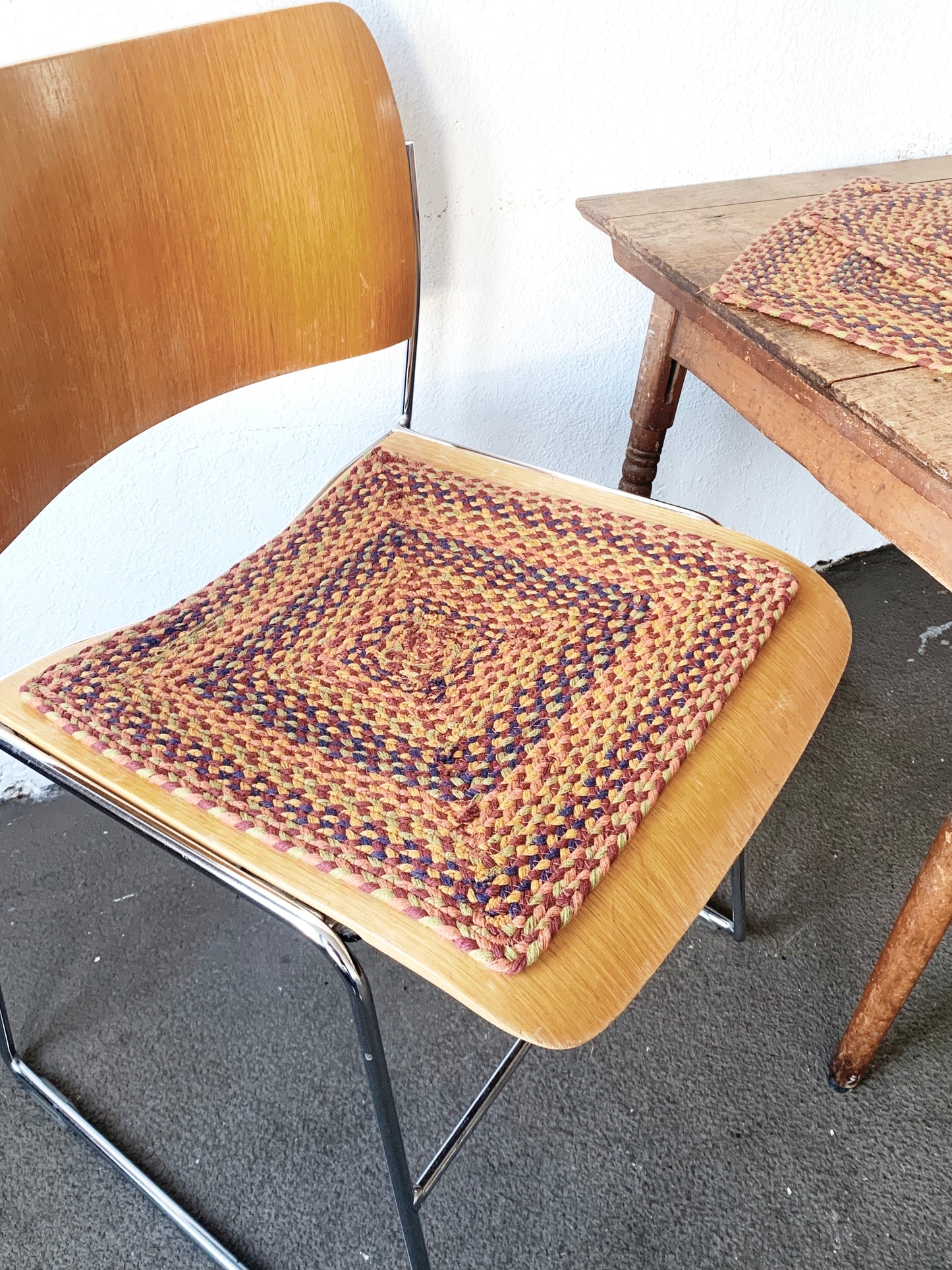 Vintage Woven Mats Set of Four