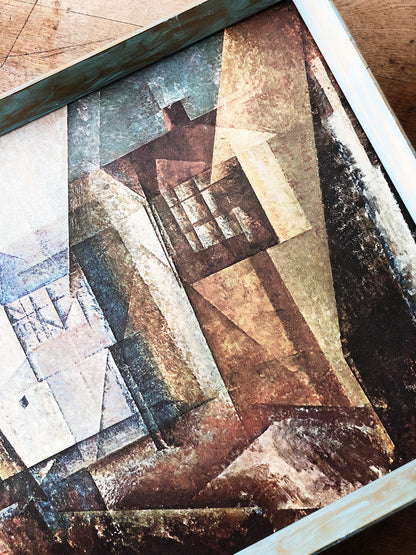 Vintage Framed Canvas Print