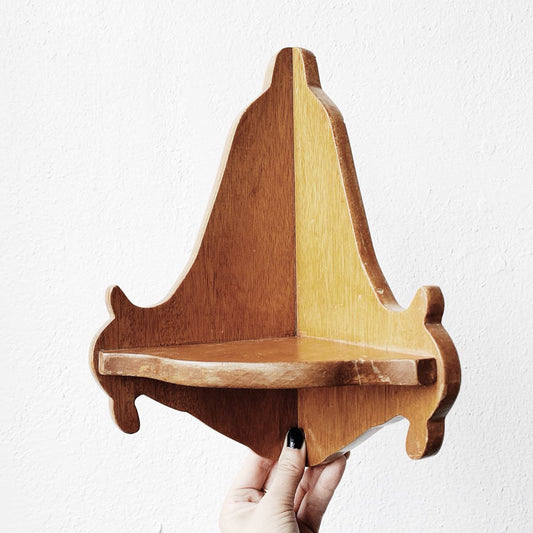 Vintage Petite Corner Shelf