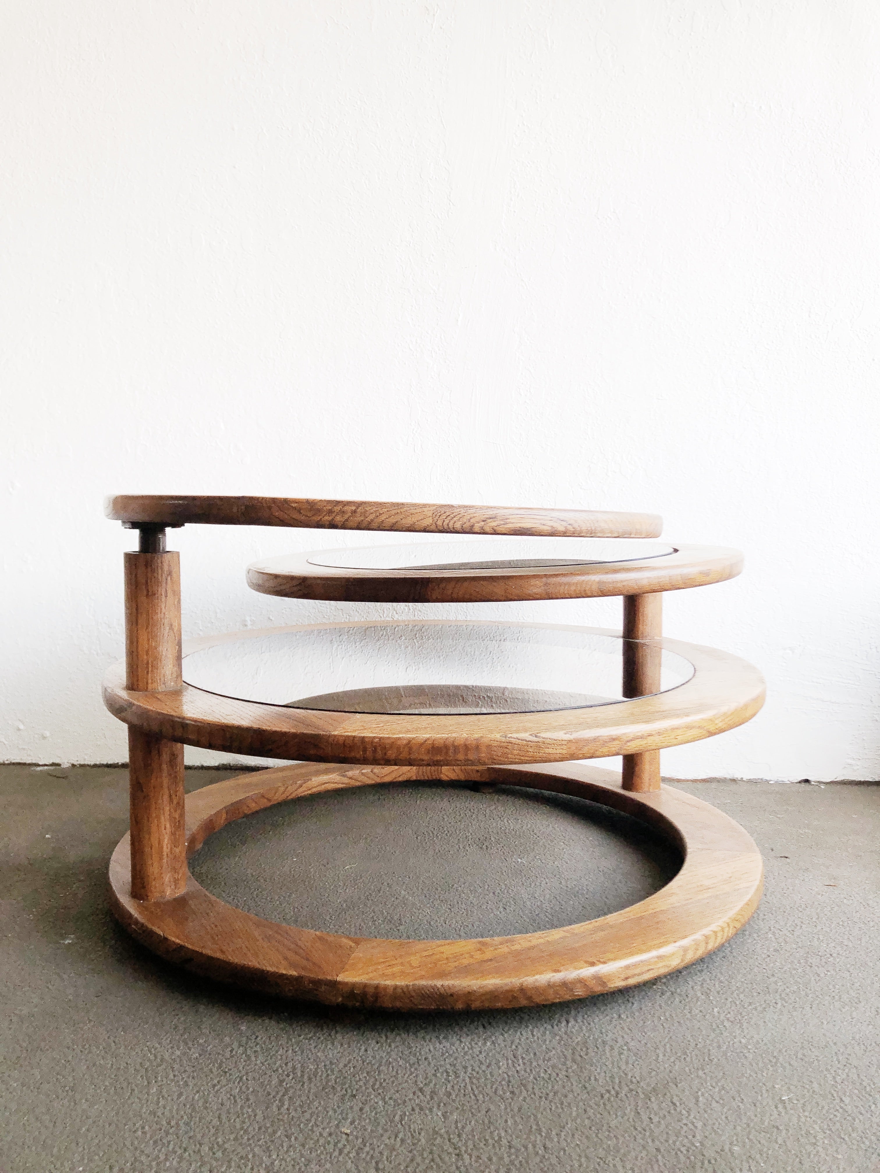RESERVED BLOMSTER Vintage Expanding Circular Coffee Table
