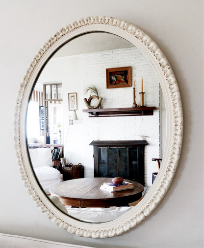 Vintage Gesso Framed Mirror