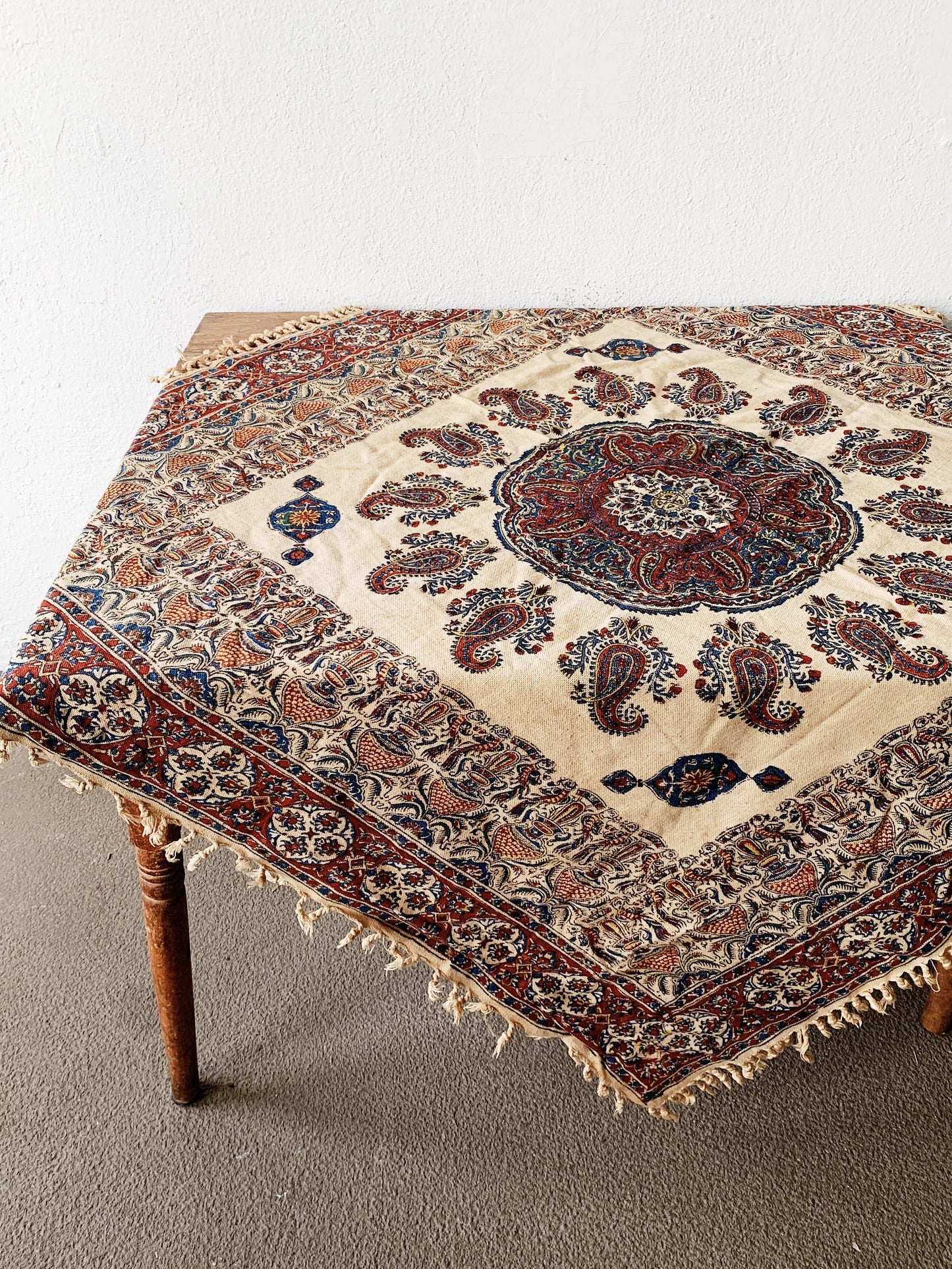 Vintage Cotton Block Print Textile