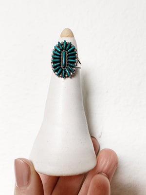 Vintage Zuni Turquoise Ring 5.5