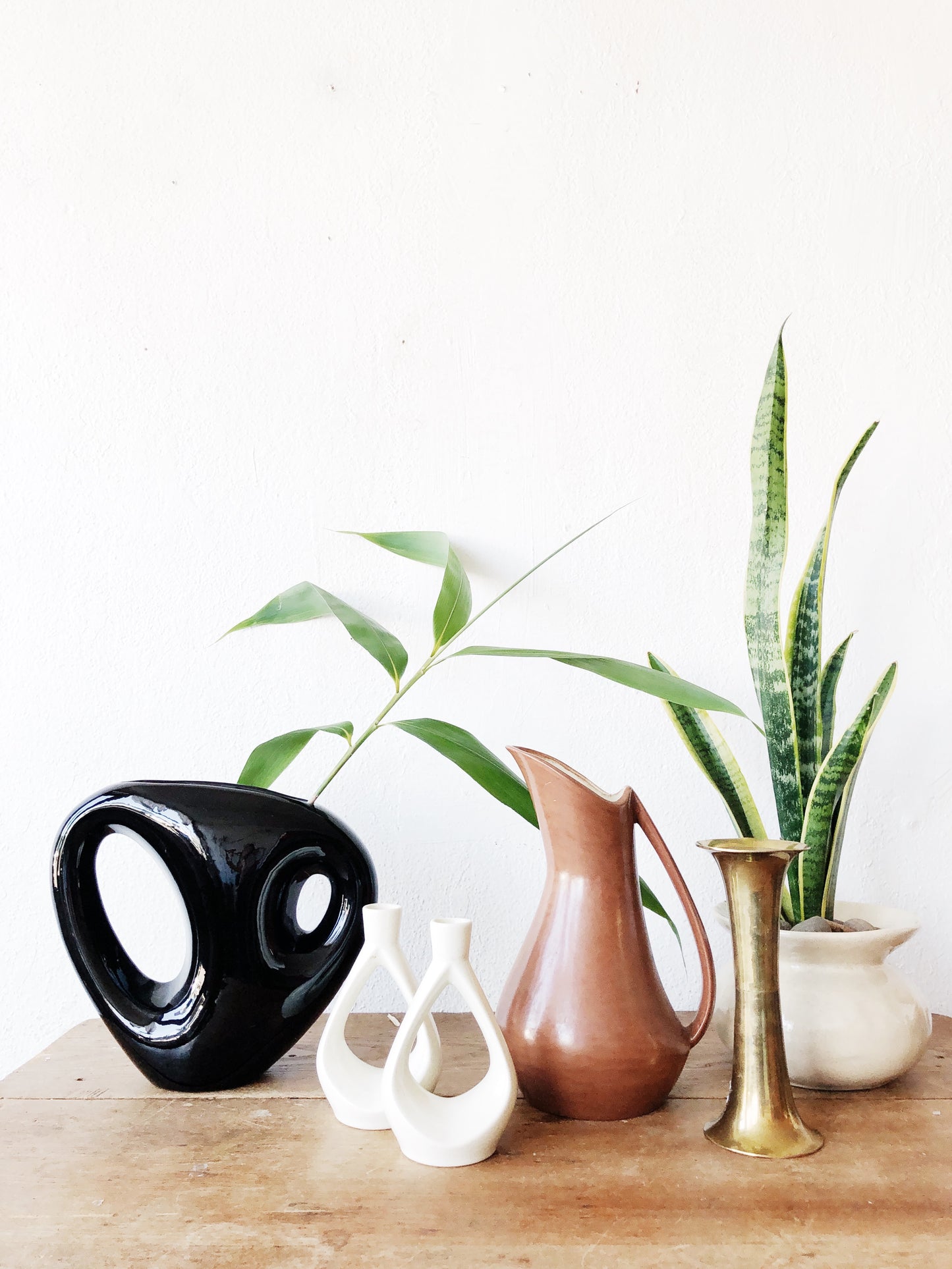 MCM Brass Candle Holder / Vase