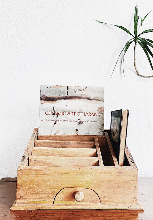 Handmade Wood Desk Organizer