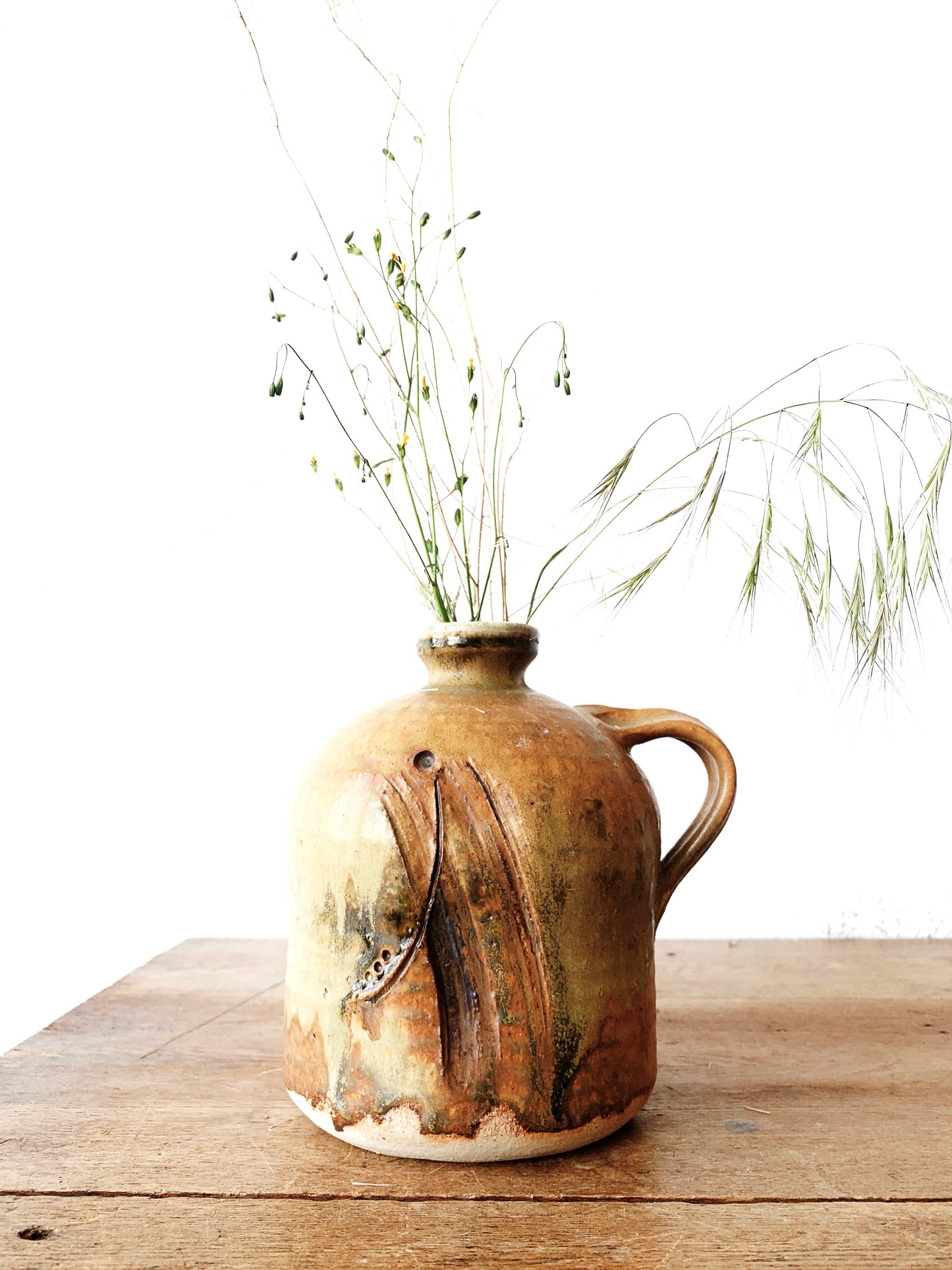 Vintage Handmade Pottery Jug / Vase