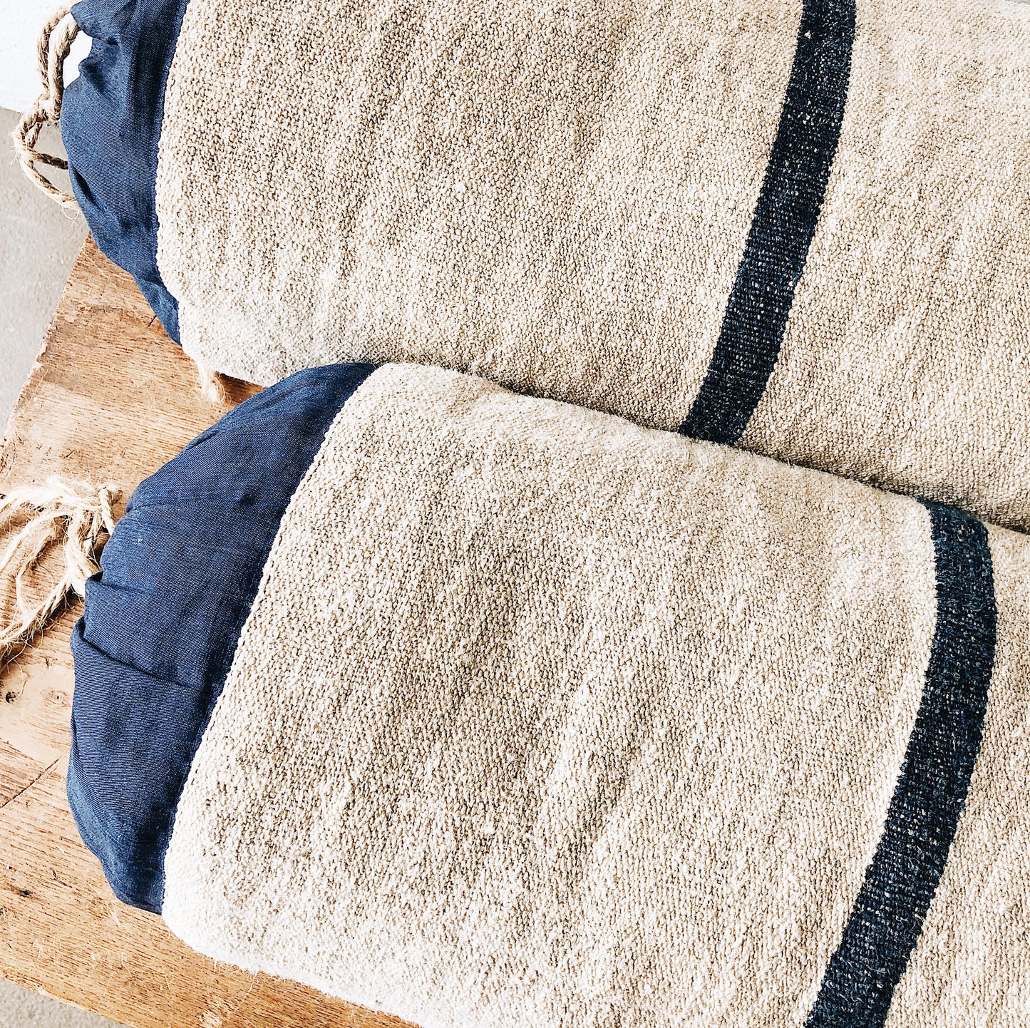 Handmade French Bolster Pillow