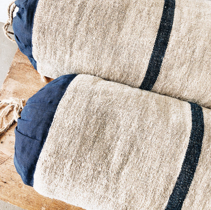Handmade French Bolster Pillow