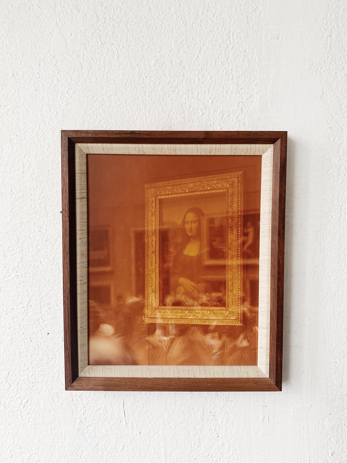 Vintage Framed Photo Mona Lisa