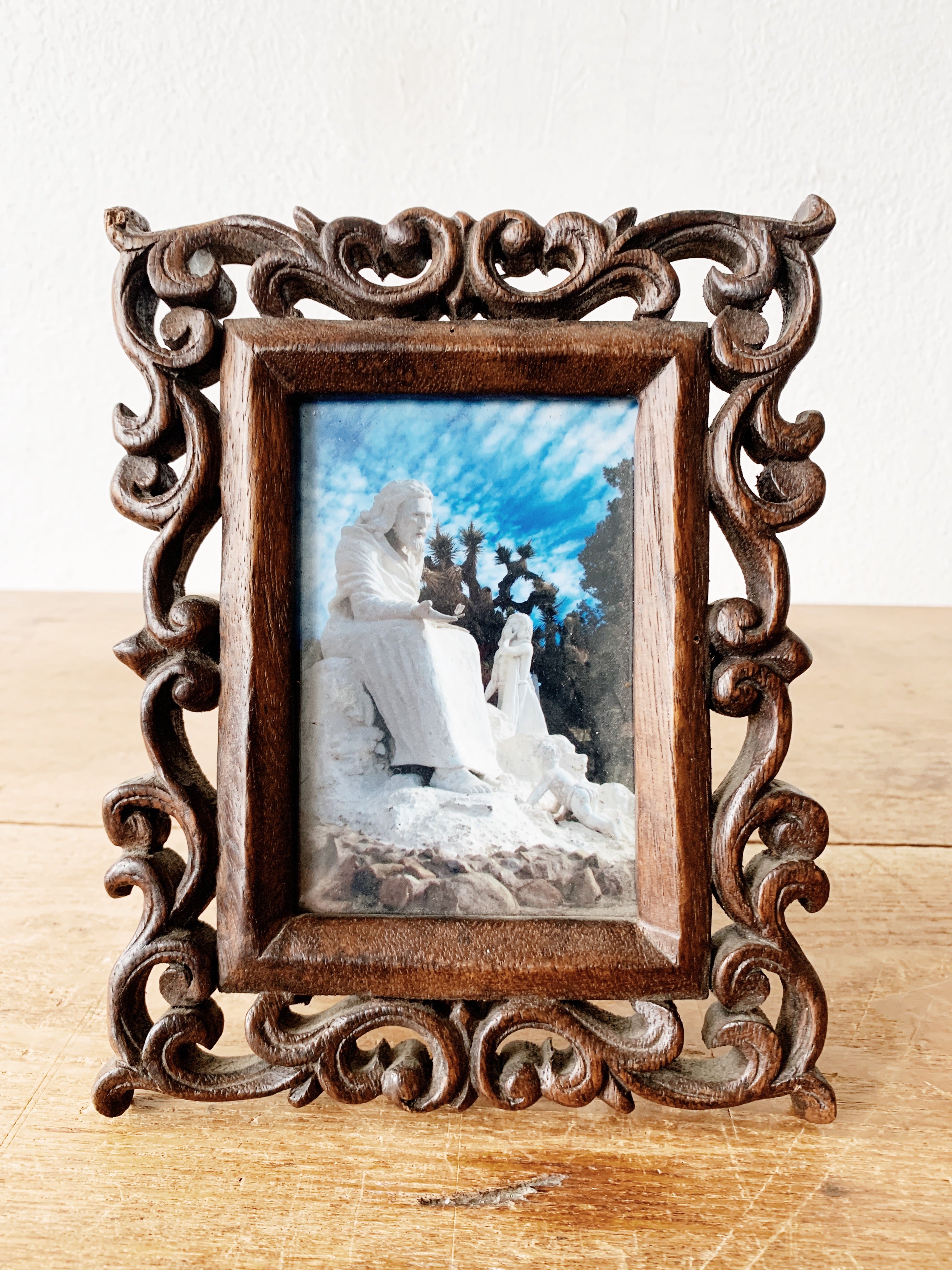 Vintage Carved Wood Frame - Thumbnail 5