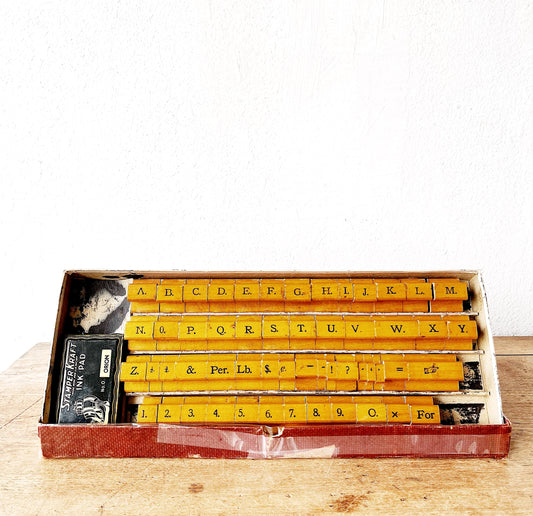 Antique Stamp Printing Set