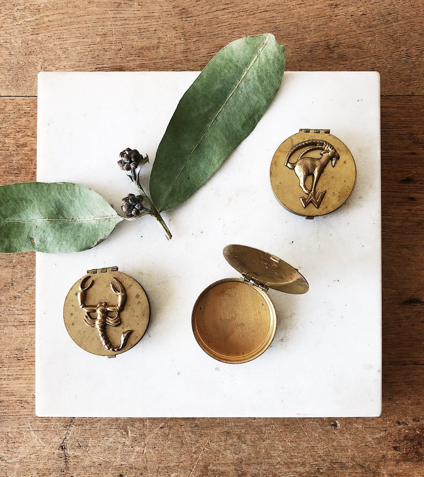 Vintage Zodiac Pill Box