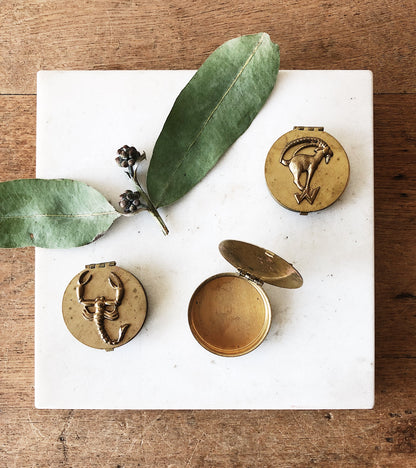 Vintage Zodiac Pill Box